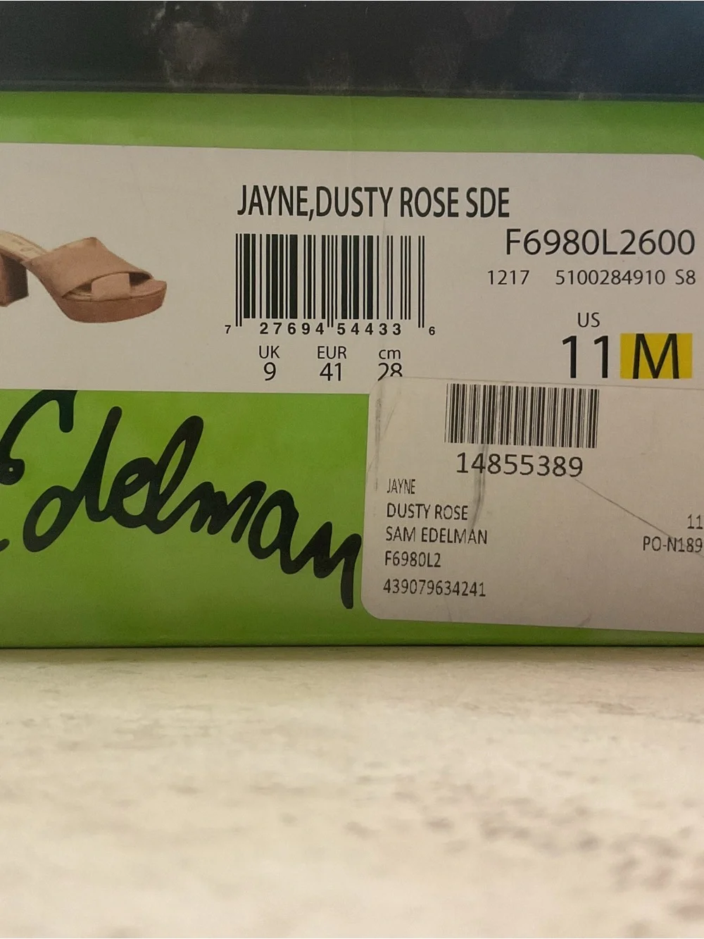 Sam Edelman Jayne Platform Sandal - Dusty Rose 11M suede NIB